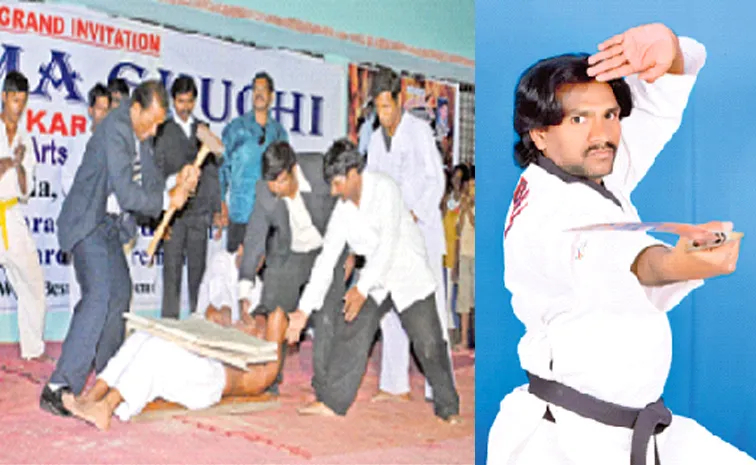 Karate king B Ramesh frown warangal success story