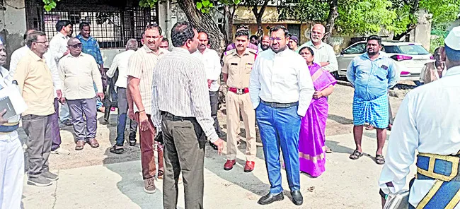 సీఎం పర్యటన ఏర్పాట్ల పరిశీలన