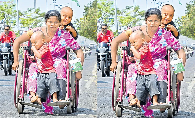 Tadepalli Woman Request to Electrical wheelchair