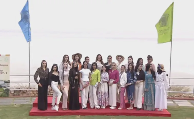 Miss World 2025 Contestants Visit Buddhavanam Nagarjuna Sagar