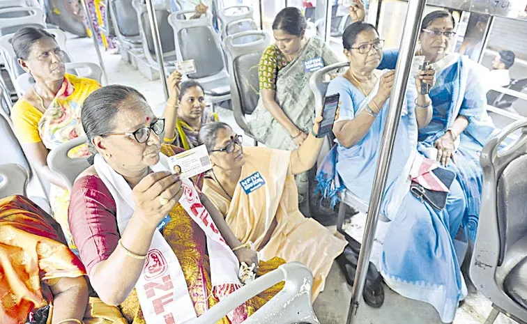 Women Fire On CM Chandrababu Over AP Free Bus Scheme