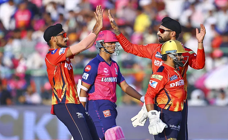 IPL 2025: Punjab Kings beat Rajasthan Royals by 10 runs