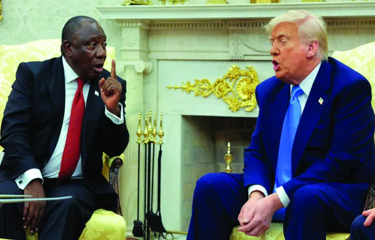Donald Trump latest clash with South African President Cyril Ramaphosa