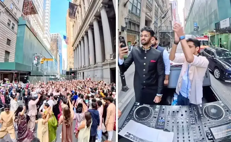 Viral video: Baraat of 400 people shut down Wall Street Goes Viral