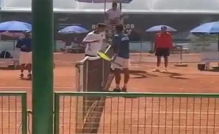 U16 Davis Cup: Pakistan Tennis Player Unsportsmanlike Behaviour Towards Indian Counterpart