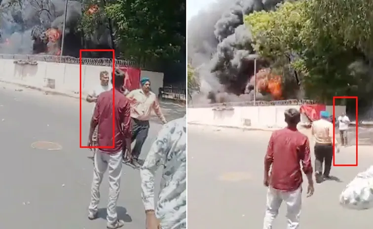 New Video Shows Lone Survivor Walking Out Of Air India incident