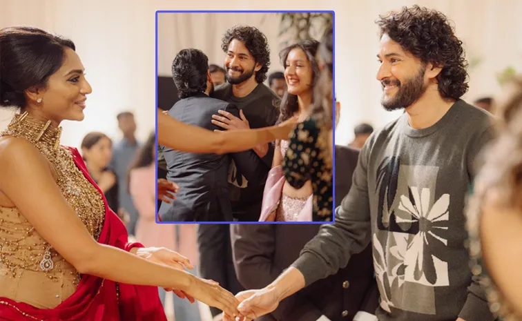 Mahesh Babu Greets Naga Chaitanya, Sobhita Dhulipala in Akhil Reception