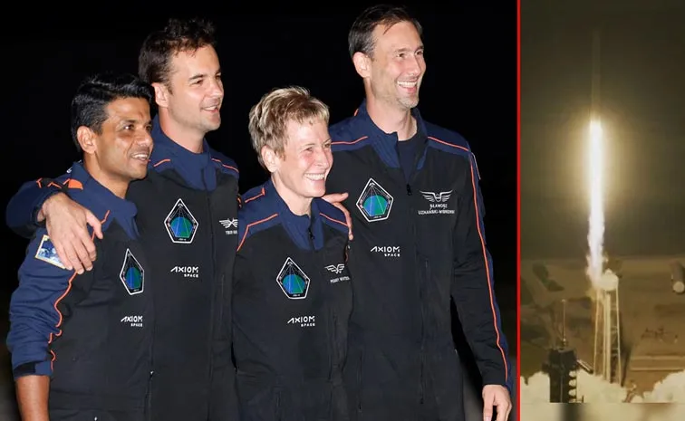 Indian astronaut Shubhanshu Shukla Axiom-4 Mission Launch