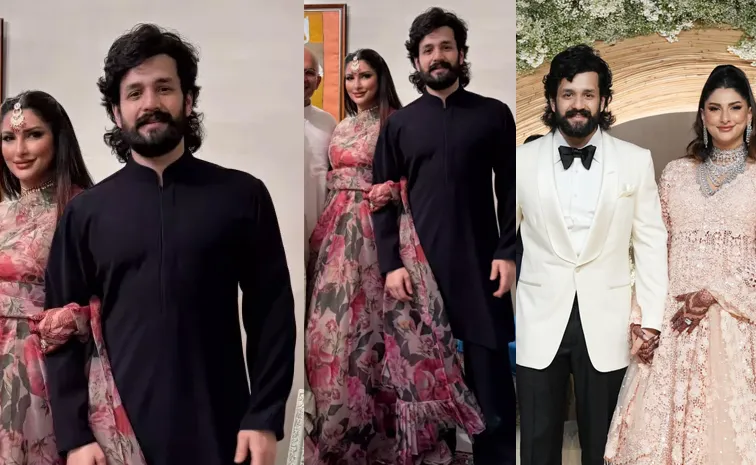 Newlyweds, Akhil Akkineni-Zainab Makes First Post-Wedding Appearance, She Dazzles In A Floral Gown