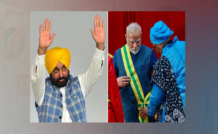 CM Bhagwant Mann Comments PM Modi foreign visits Centre slams