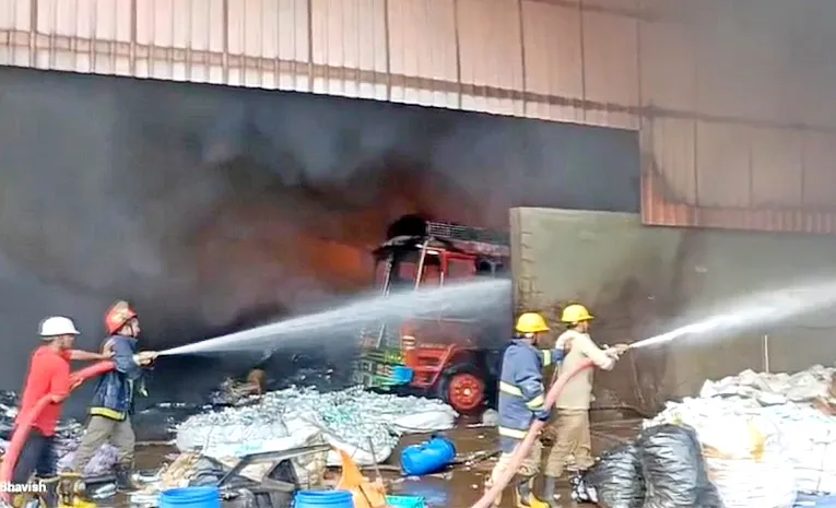 Fire Accident At Sangareddy Pashamylaram
