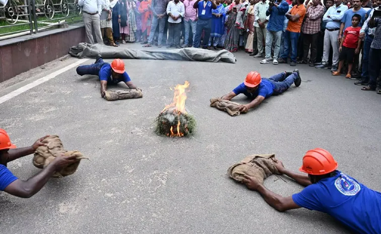 Officials Negligence Cause Child Injured in Visakhapatnam Mock Drill
