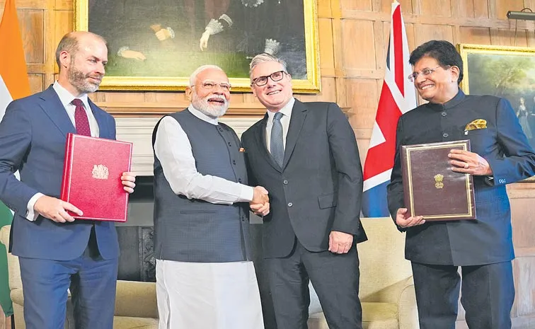 India and the UK signed a free trade agreement