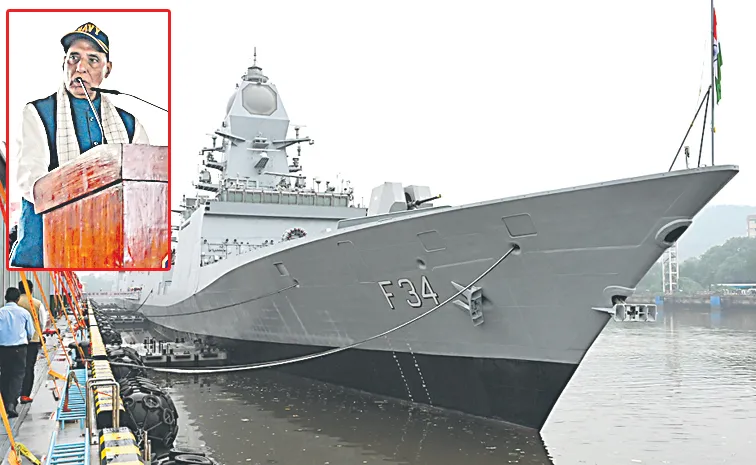 Defence Minister launches INS Himagiri and Udayagiri in Visakhapatnam