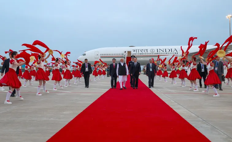 Pm Modi Arrives In China Tianjin Ahead Of Sco Summit