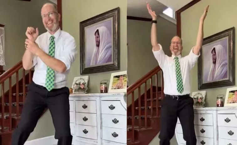 American influencer Ricky Ponds energetic Navratri dance on Dholida