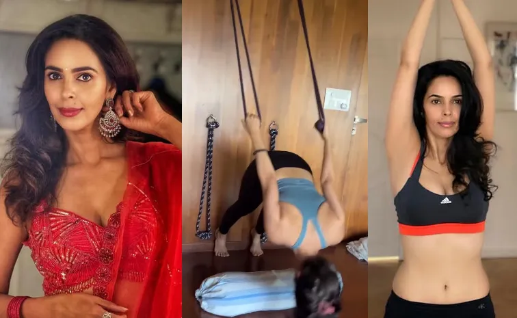 Mallika Sherawat Fitness secret At 48 Iyengar yoga with simple stretches