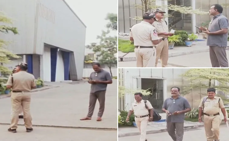 AP Police Over Action At Sakshi Office In Auto Nagar