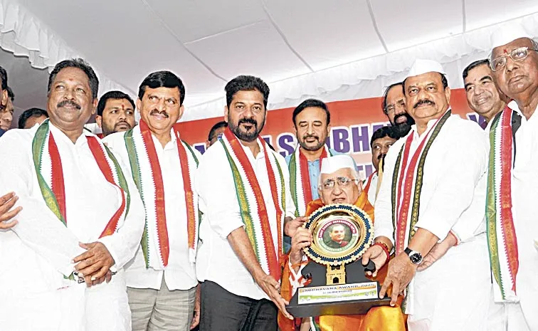 CM Revanth Reddy Presents Rajiv Gandhi Sadbhavana Award to Salman Khurshid