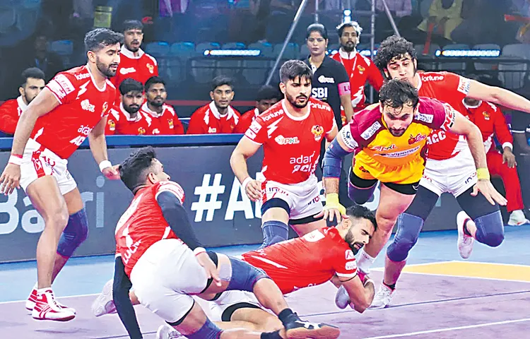 Telugu Titans win over Gujarat