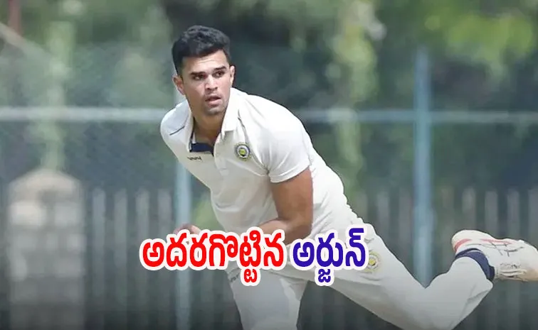 Arjun Tendulkar shines in Ranji Trophy vs Karnataka
