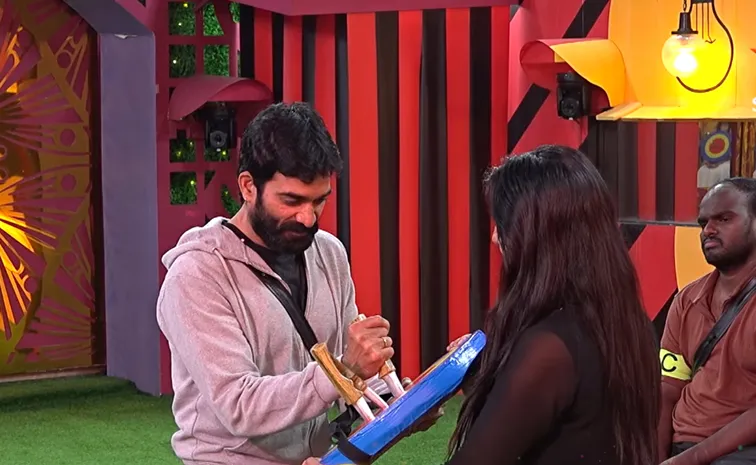 Bharani shankar and sanjana galrani bigg fight in bigg boss 9 telugu