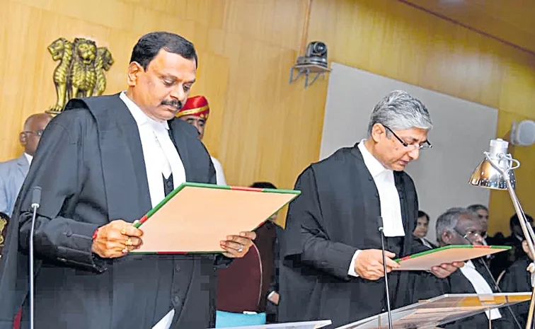 Justice Manavendranath Roy sworn in as Andhra Pradesh High Court judge