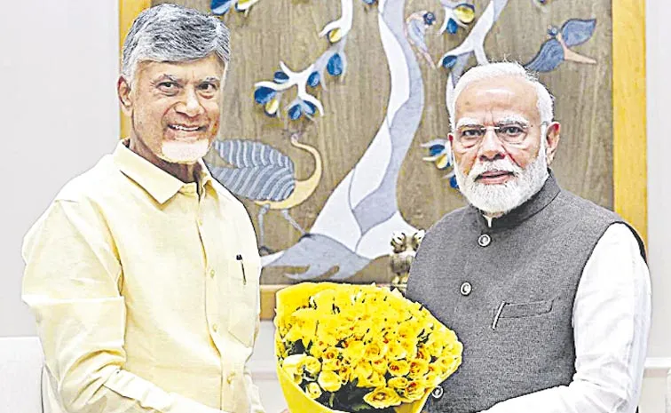 Andhra Pradesh CM Chandrababu Naidu meet PM Modi in Delhi