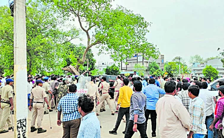 TDP Leaders Attack On YSRCP Leader in Telaprolu