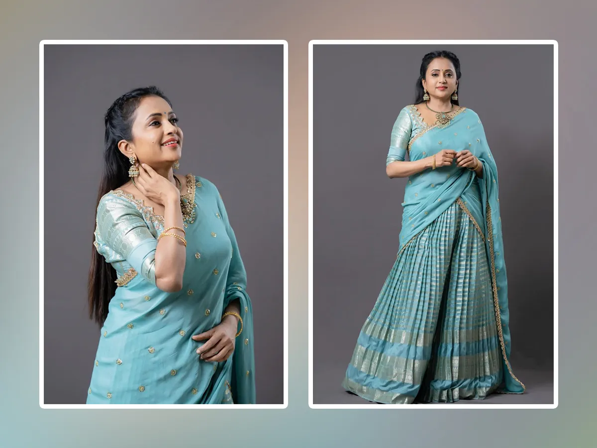 Evergreen Anchor Suma Kanakala Looks More Beautiful In This Half Saree