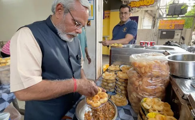 meet anil bhai thakkar gujarat pani puri sellerlooks pm Modi