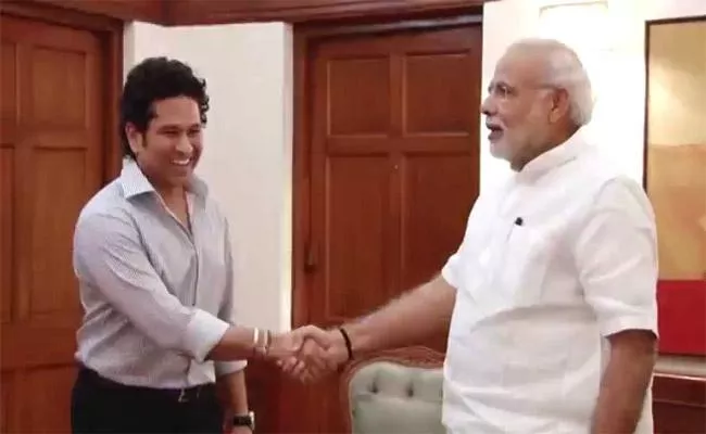 Congress Tried to Rope in Sachin Tendulkar to Contest Against Modi - Sakshi