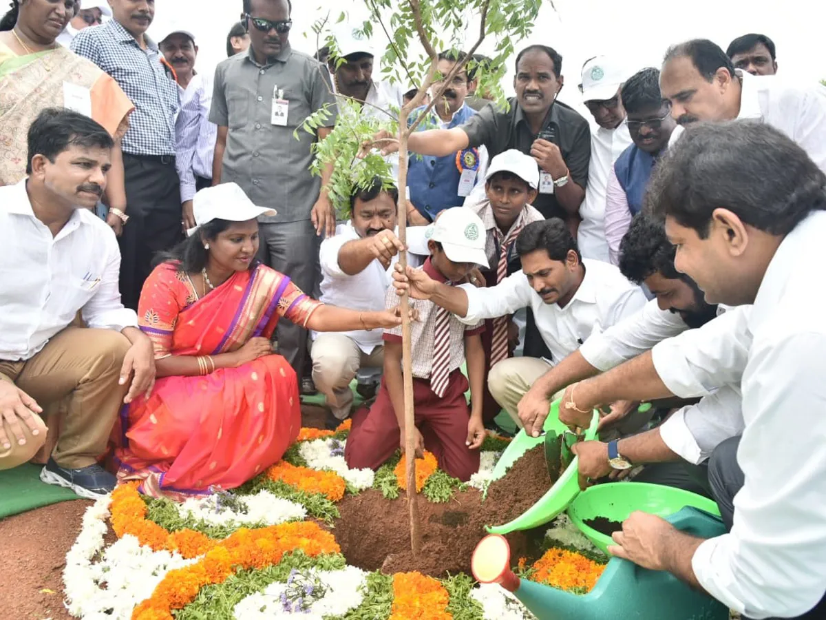 CM Ys Jagan Speech Vanamahotsava Program Guntur Photo Gallery - Sakshi