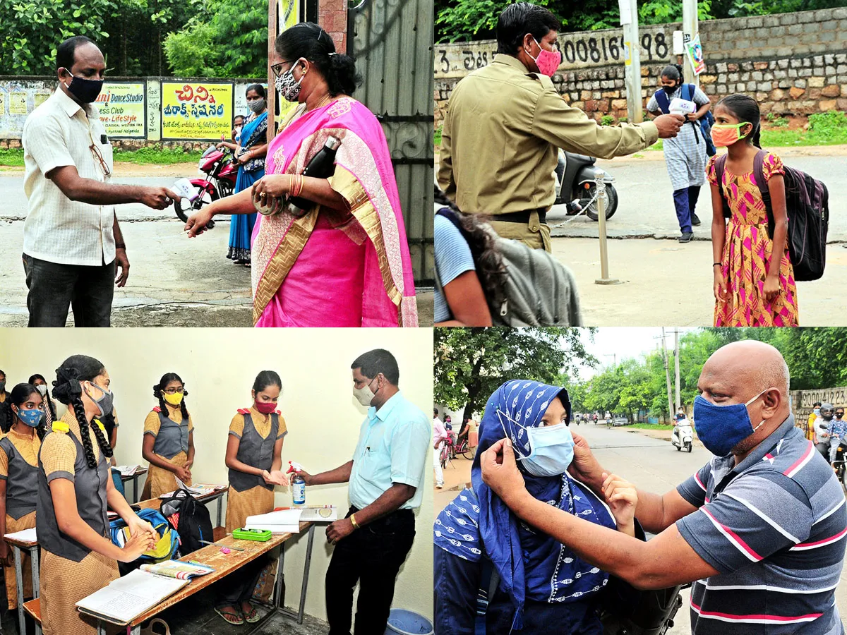 Schools Reopened in Telangana Photo Gallery - Sakshi