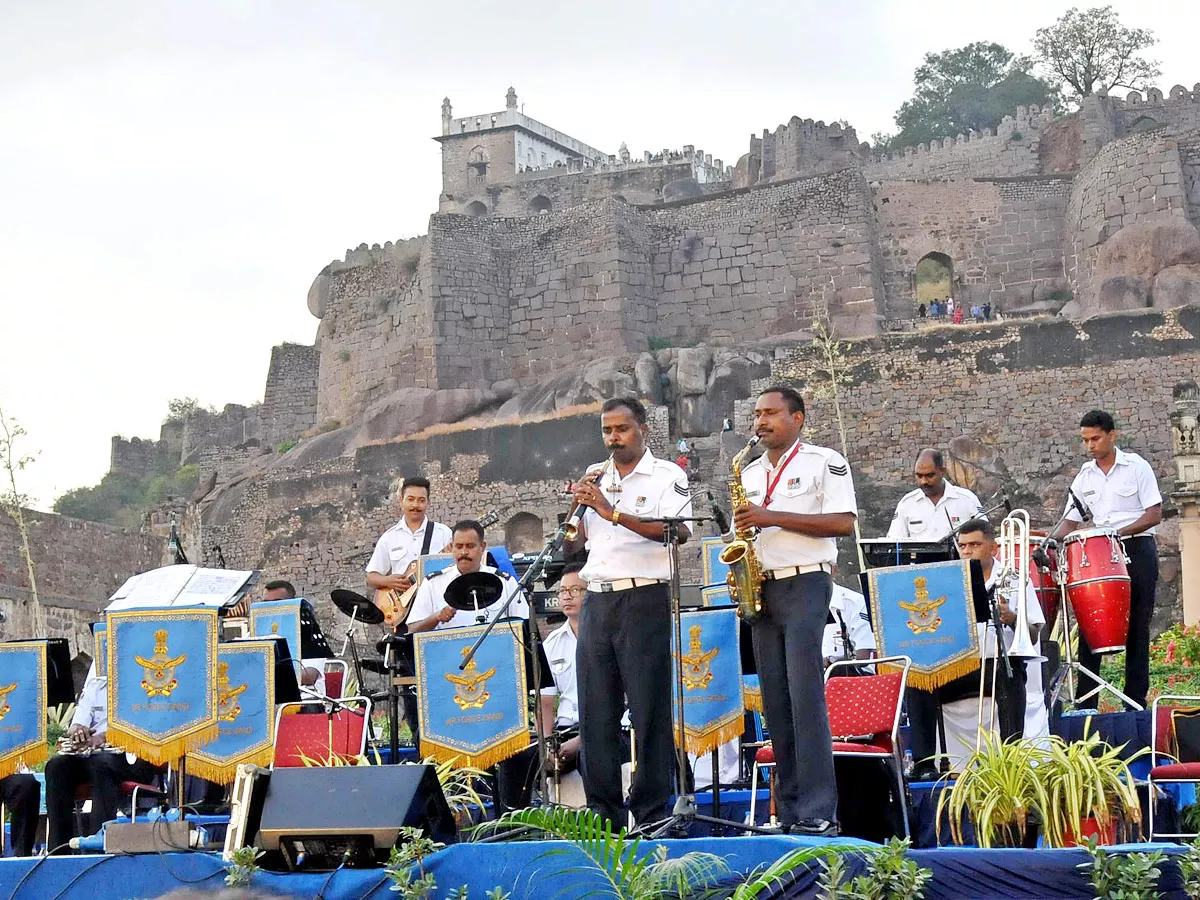 IAF Conducts Symphony Orchestra At Golconda Fort Photo Gallery - Sakshi