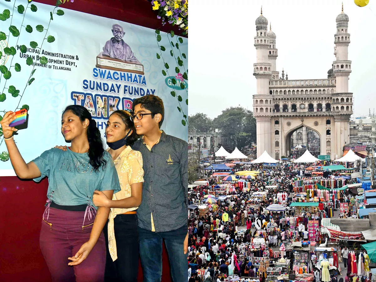 Sunday Funday at Tank Bund And Charminar Photo Gallery - Sakshi