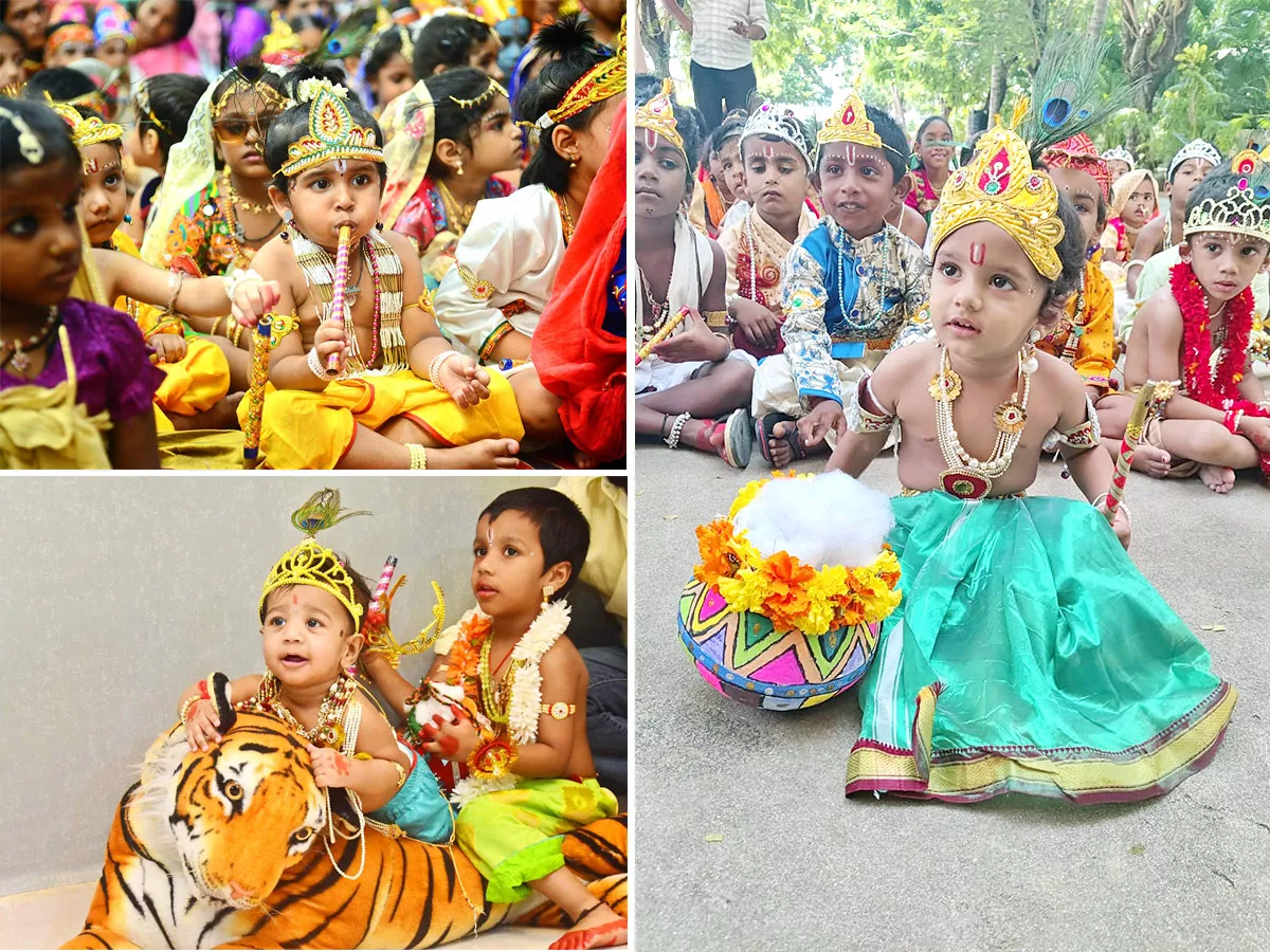 Srikrishna Janmashtami: Krishna Getup for kids - Sakshi