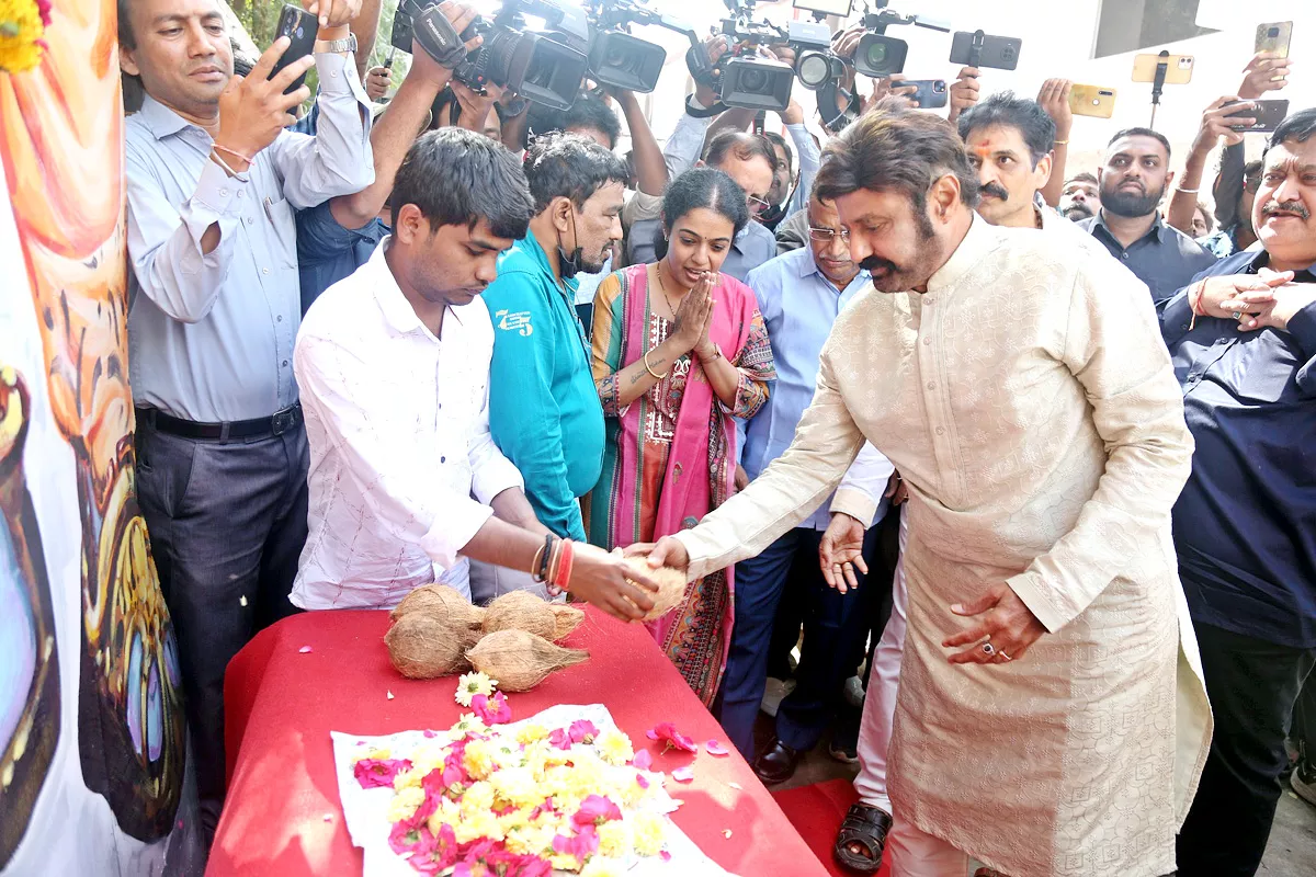 Balakrishna Reopen Asian Tarakarama Theatre at Hyderabad - Sakshi