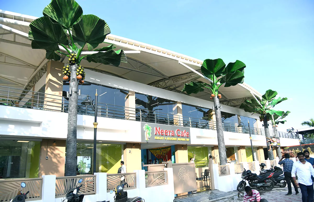 Hyderabad Neera Cafe to be launched at Necklace Road - Sakshi