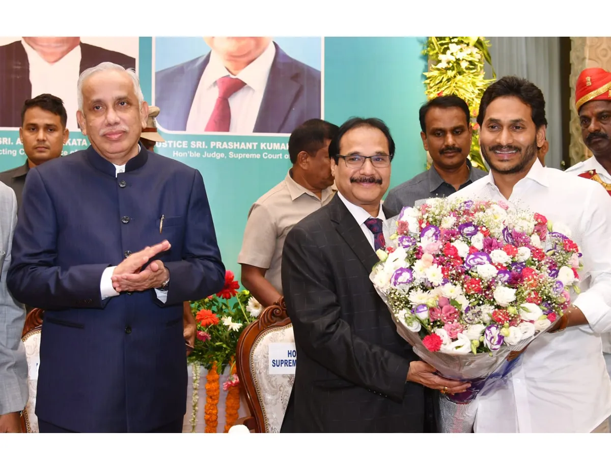 Andhra pradesh Govt Honored Supreme Court Judge Justice Prashant Kumar Mishra Photos - Sakshi