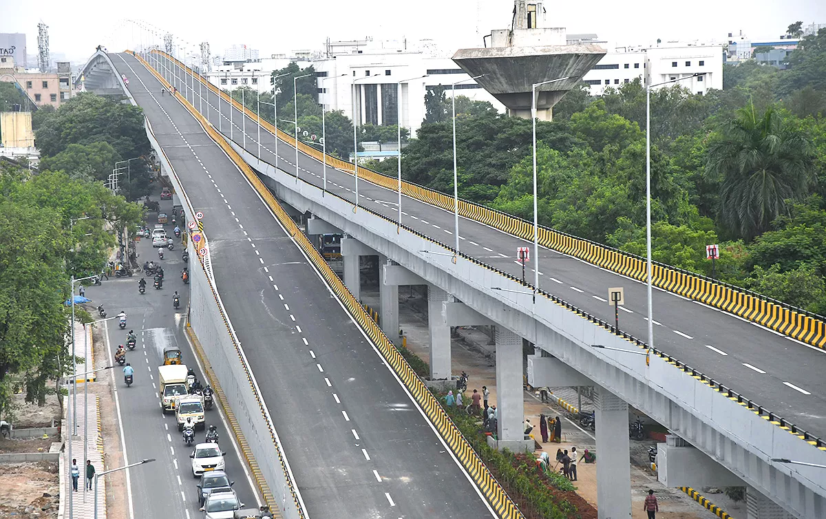 Steel Bridge Flyover In Hyderabad  - Sakshi