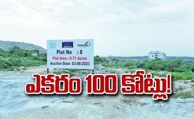 Rs 100 Crore Per Acre In Kokapet - Sakshi