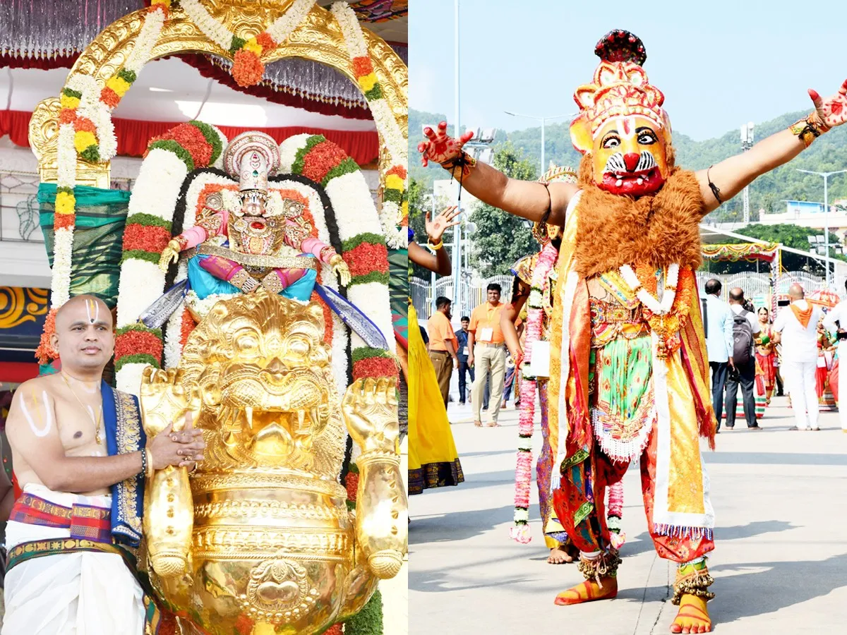 Tirumala Brahmotsavam: Sri Malayappaswamy On Simha Vahanam - Sakshi