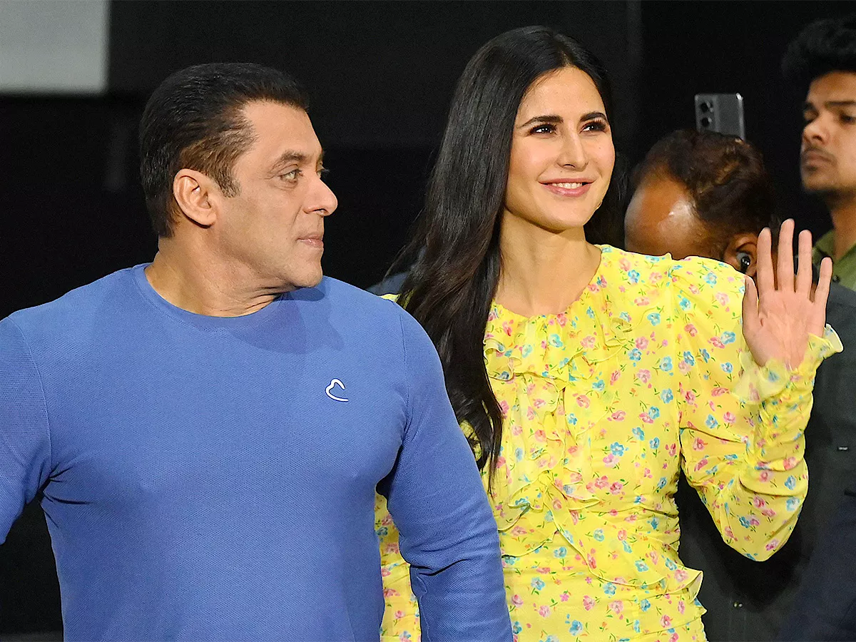 Bollywood actors Katrina Kaif and Salman Khan attend Tiger 3 Movie - Sakshi