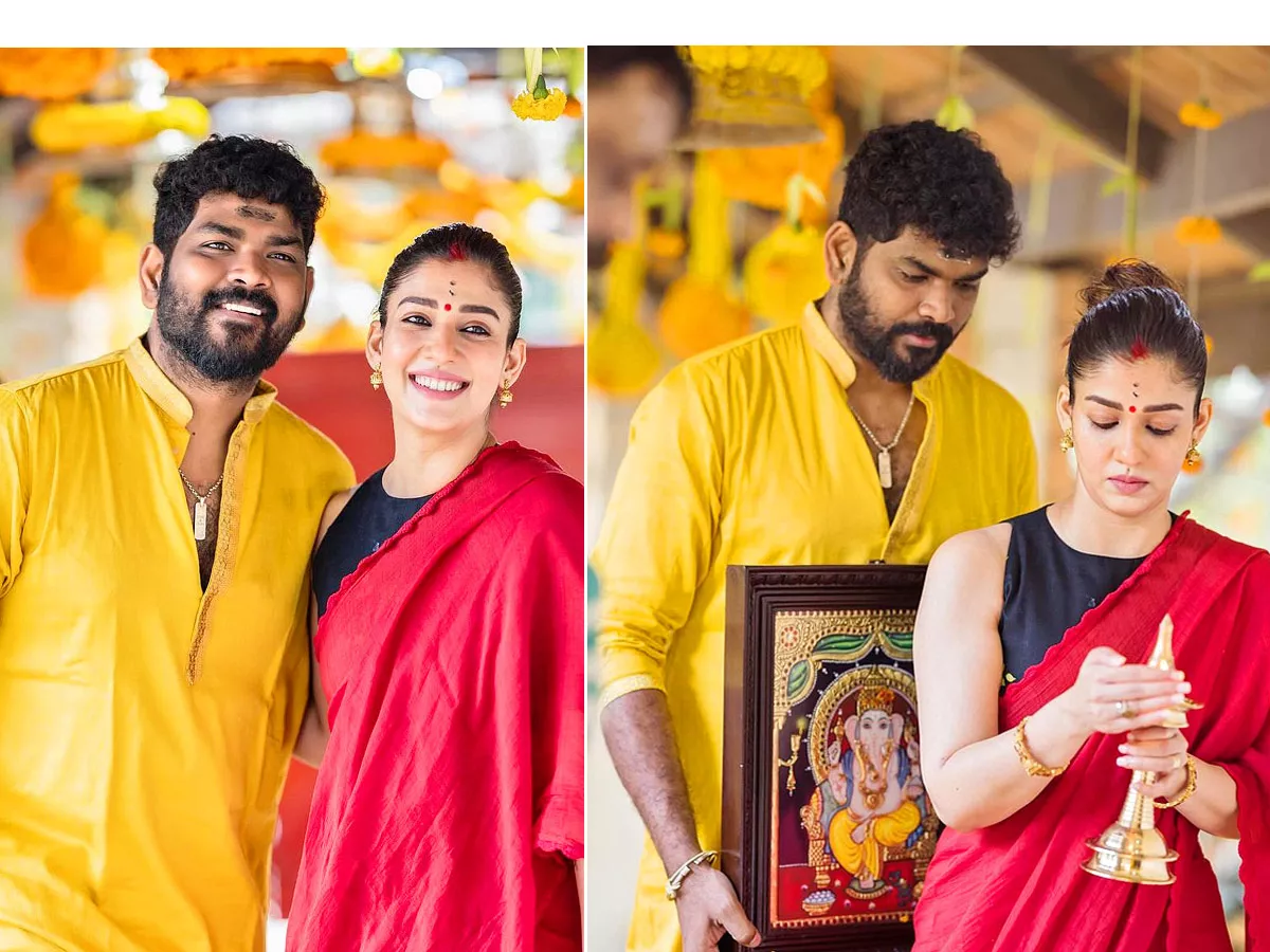 Nayanthara special pooja with husband Vignesh Photos - Sakshi