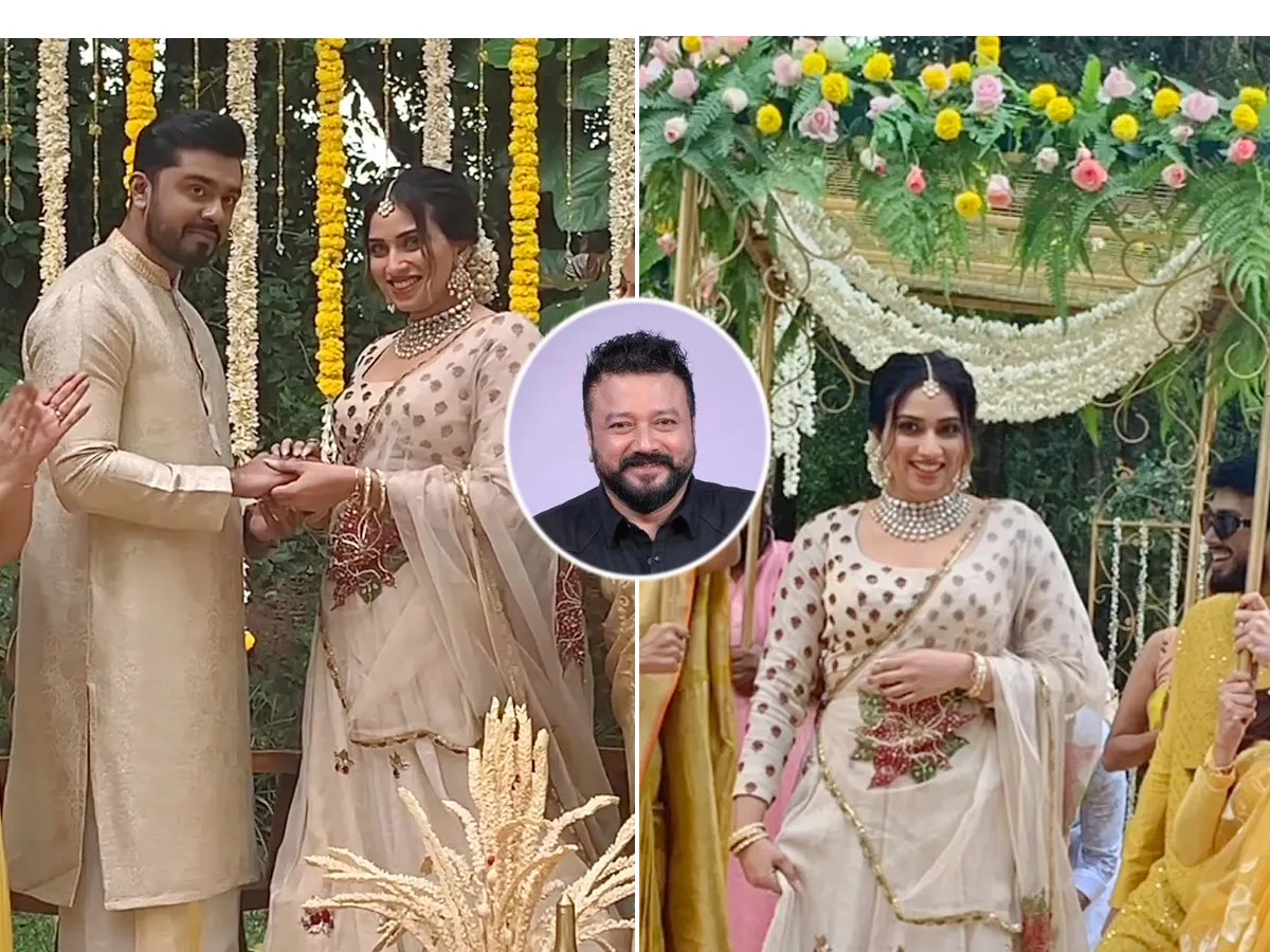 jayaram daughter malavika engagement photos - Sakshi