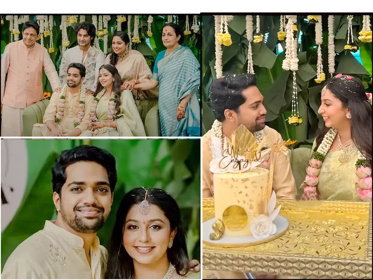 Hero Aadi saikumar sister in law engagement photos - Sakshi