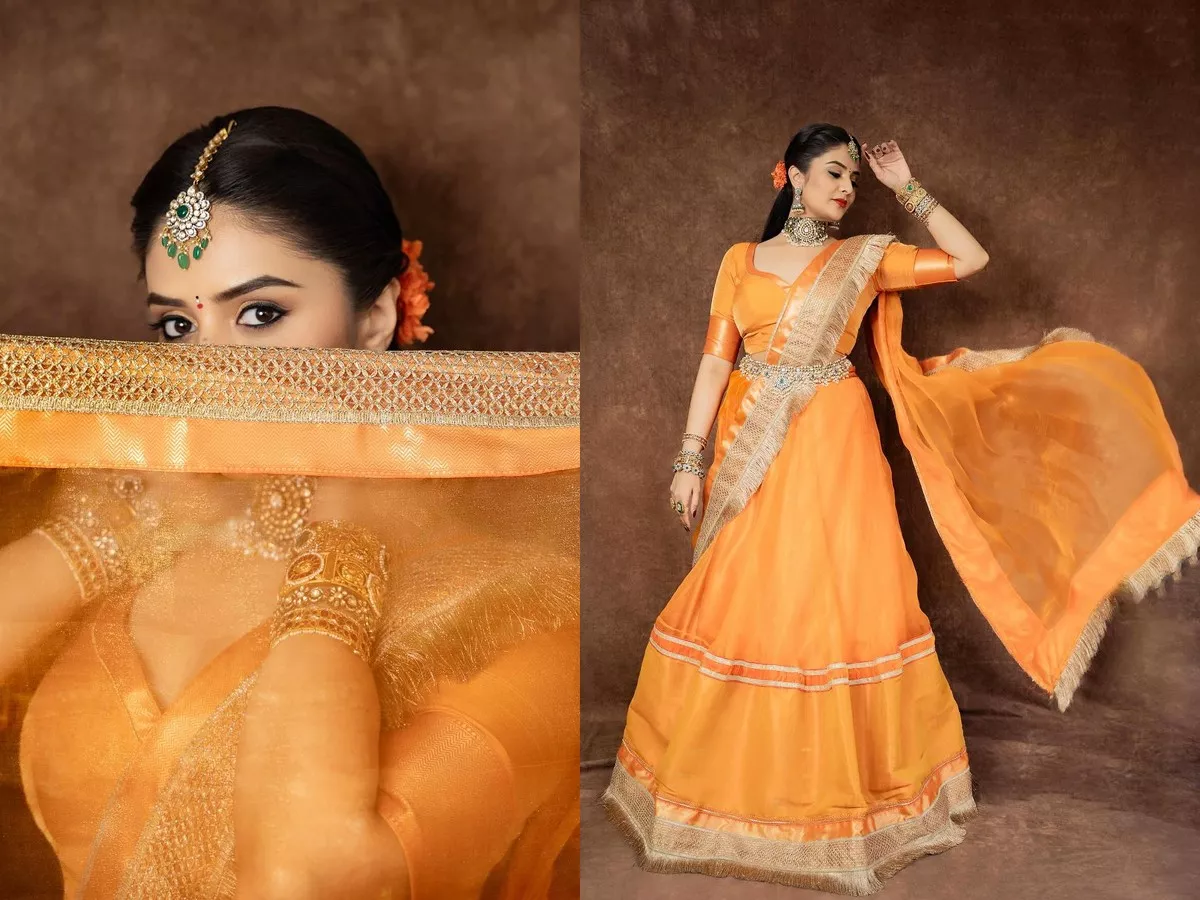 Anchor Sreemukhi Ugadi Special Photos - Sakshi