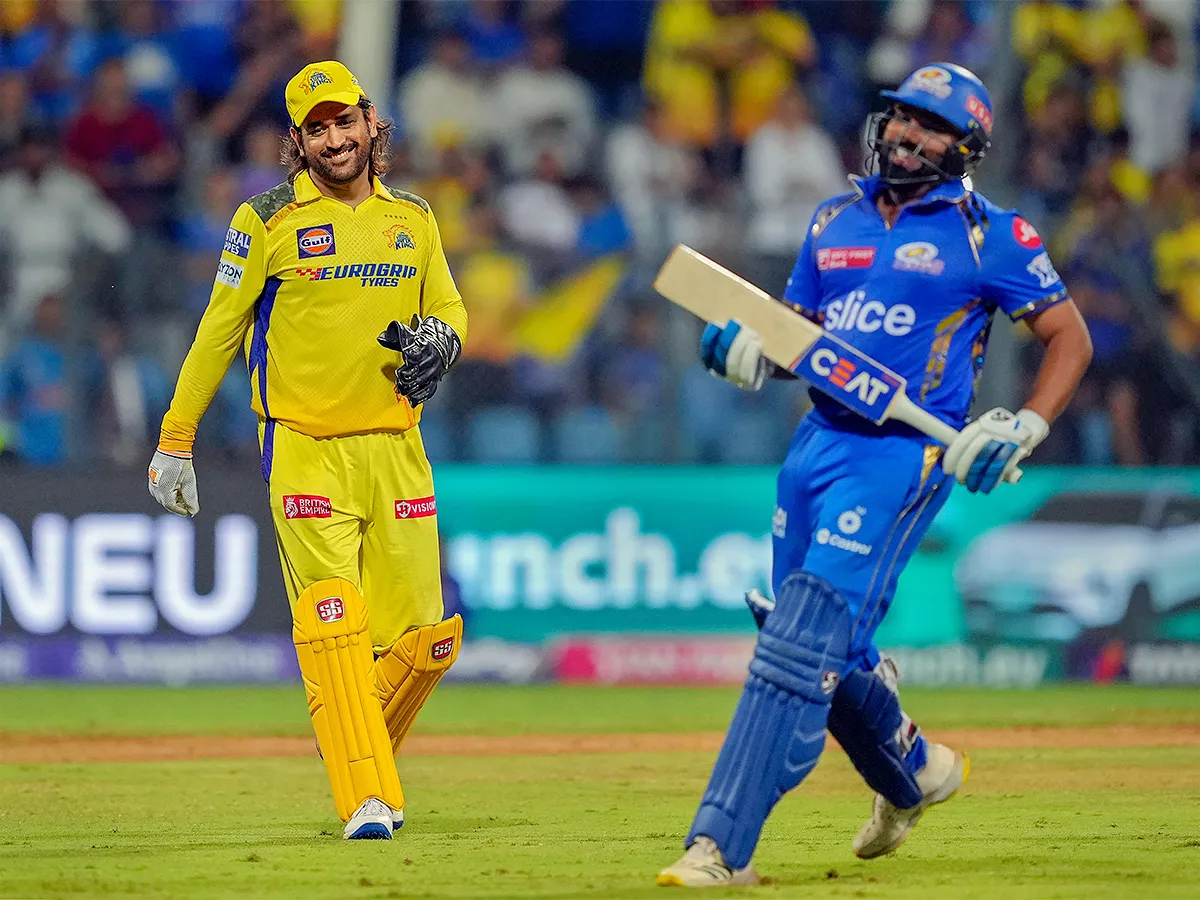 IPL 2024 cricket match between Chennai Super Kings and Mumbai Indians - Sakshi