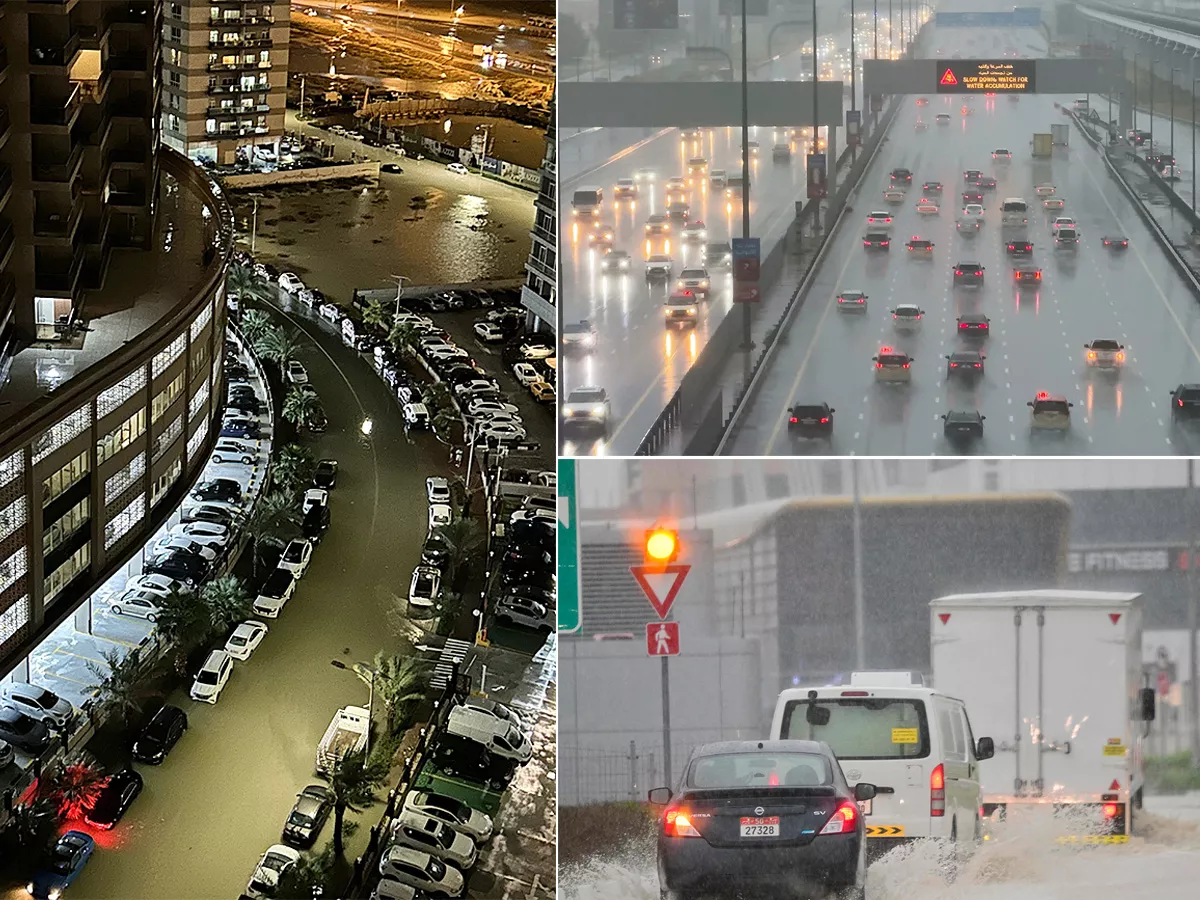 Photos Of Unbelievable Scenes From Dubai Due To Heavy Rains - Sakshi